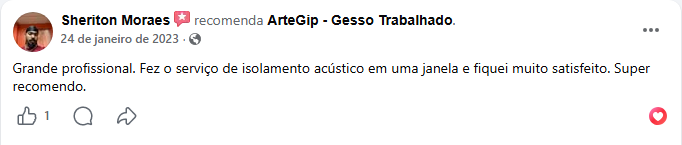 Avaliação de Sheriron Moraes