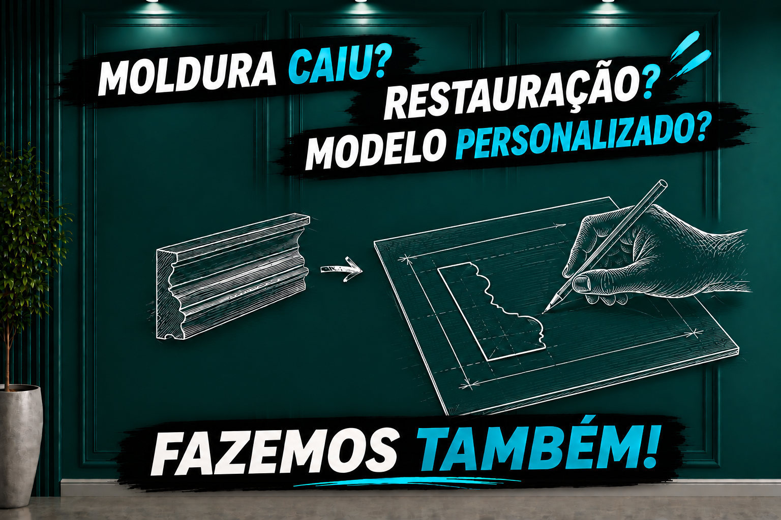 Restauração e fabricação de molduras personalizadas