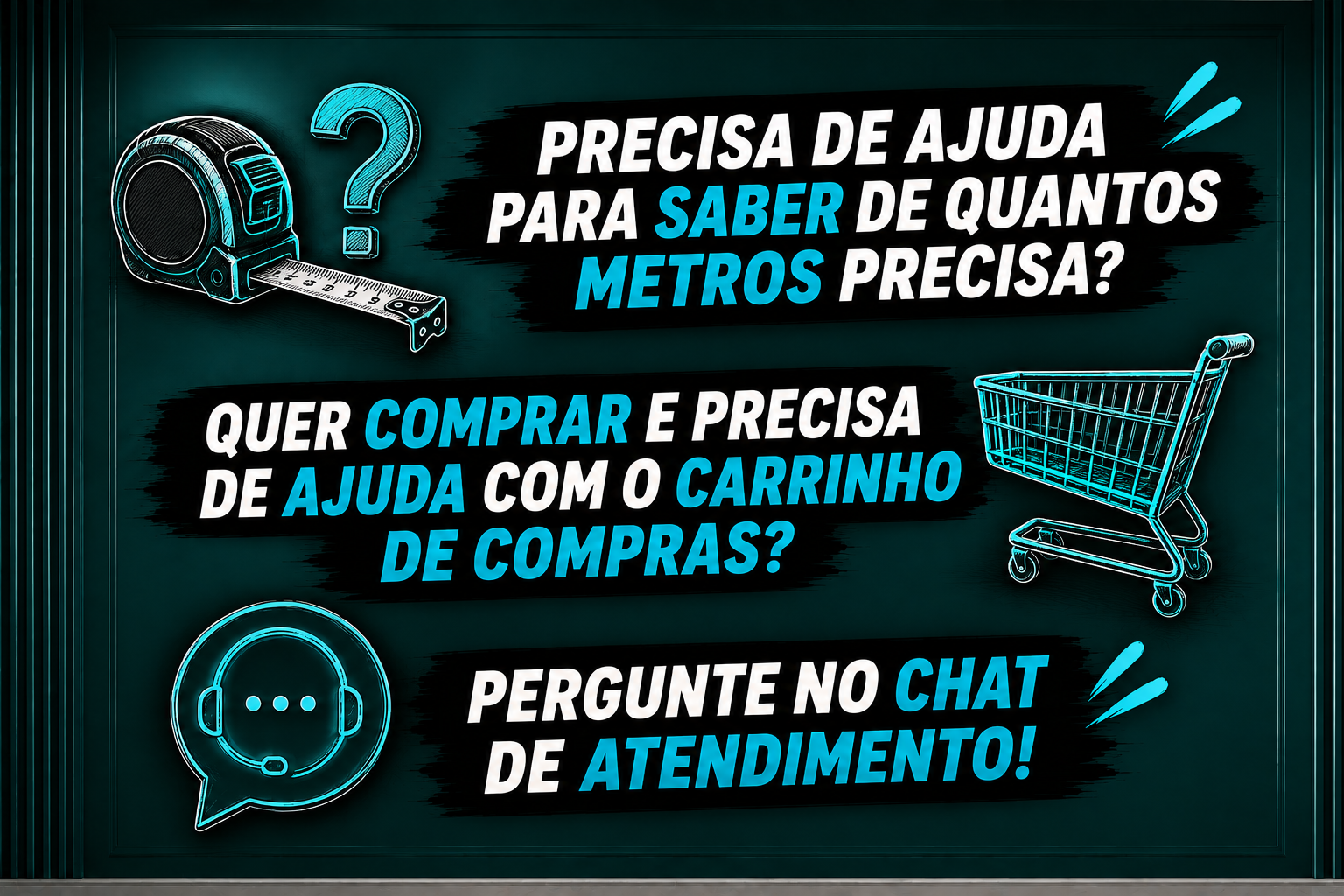 Ajuda para calcular medidas e montar o carrinho